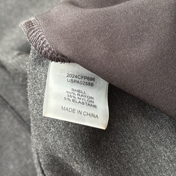 NWT Universal Standard High Rise Cigarette Skinny Charcoal Cropped Pants Size XL - Picture 7 of 8